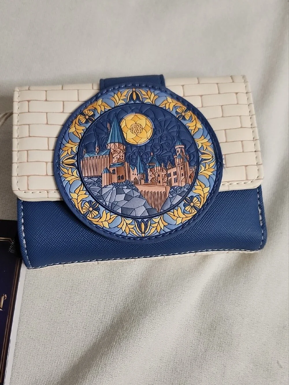 Loungefly Harry Potter Hedwig Stained Glass Mini Backpack with Wallet Set